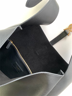 y.s.l le 5 a 7 S*pple large hobo bag in black leather