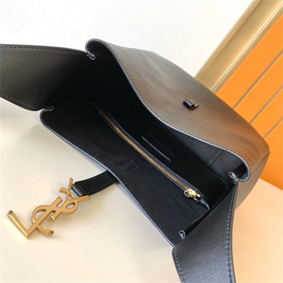 y.s.l le 5 a 7 S*pple small hobo bag in black leather