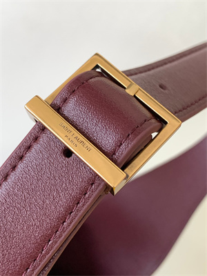 y.s.l le 5 a 7 S*pple small hobo bag in burgundy leather