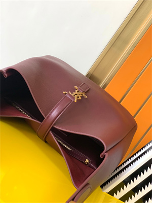 y.s.l le 5 a 7 S*pple small hobo bag in burgundy leather