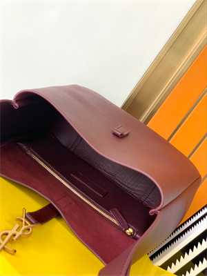 y.s.l le 5 a 7 S*pple small hobo bag in burgundy leather