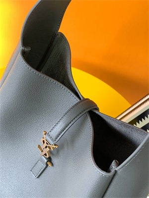 y.s.l le 5 a 7 S*pple small hobo bag in dk grey leather