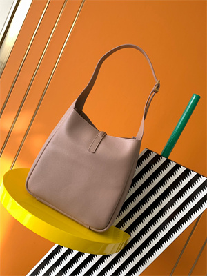 y.s.l le 5 a 7 S*pple small hobo bag in dk beige leather