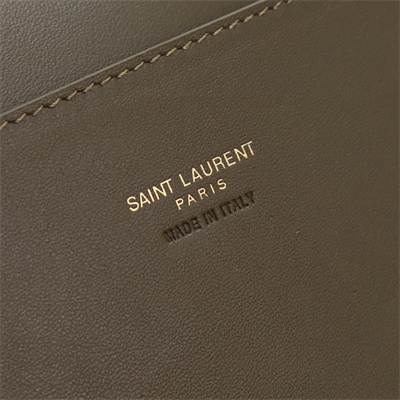 Y.S.L REVERSIBLE KATE MEDIUM Gold Tone Metal Dk Green Color