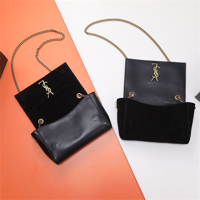 Y.S.L REVERSIBLE KATE SMALL Gold Tone Metal Black Color