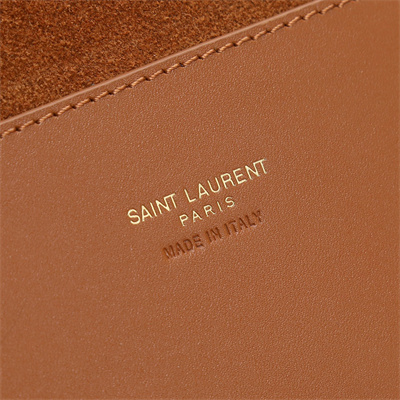 Y.S.L REVERSIBLE KATE SMALL Gold Tone Metal Black/Brown Color