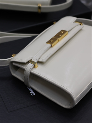 y.s.l manhattan mini crossbody bag in box Sa**t Lau*nt white color