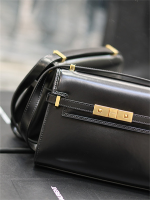 y.s.l manhattan mini crossbody bag in box Sa**t Lau*nt black color