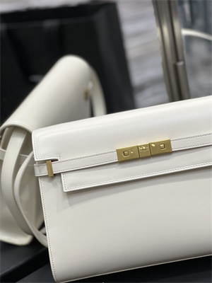 y.s.l manhattan shoulder bag in box Sa**t Lau*nt white color