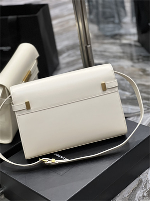 y.s.l manhattan shoulder bag in box Sa**t Lau*nt white color