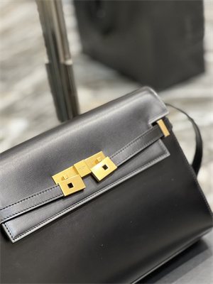 y.s.l manhattan shoulder bag in box Sa**t Lau*nt black color