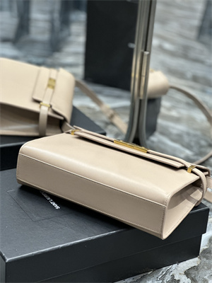 y.s.l manhattan shoulder bag in box Sa**t Lau*nt nude pink color