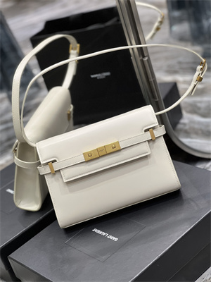 y.s.l manhattan small shoulder bag in box Sa**t Lau*nt white color
