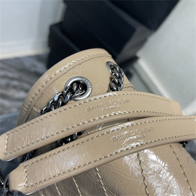 Y.S.L NIKI BABY In Vintage Leather Beige Color