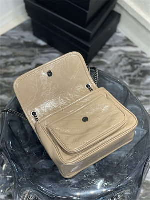 Y.S.L NIKI BABY In Vintage Leather Beige Color