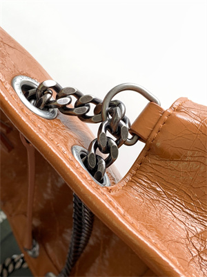 Y.S.L NIKI MEDIUM In Vintage Leather Brown Color