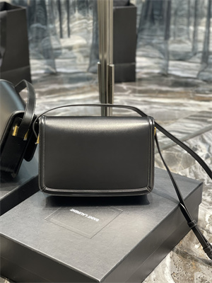 Y.S.L SOLFERINO MEDIUM SATCHEL IN BOX SAINT LAUREN Gold Tone Metal Black Color