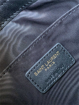 Y.S.L CASSANDRA MATELASS?? A5 POUCH IN QUILTED LEATHER Black Color Gold Tone Metal