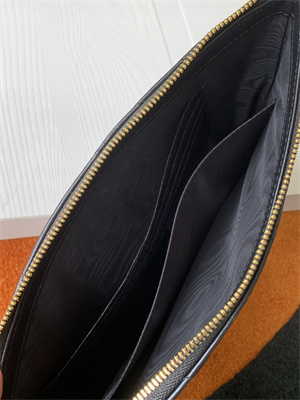 Y.S.L CASSANDRA MATELASS?? TABLET POUCH IN QUILTED LEATHER Black Color Gold Tone Metal