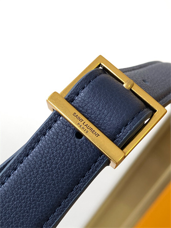 y.s.l le 5 a 7 S*pple small hobo bag in navy leather