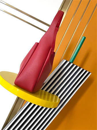 y.s.l le 5 a 7 S*pple small hobo bag in red leather