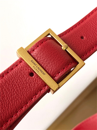 y.s.l le 5 a 7 S*pple small hobo bag in red leather