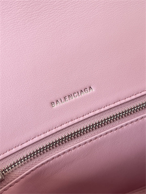 Women’s Hourglass Small Handbag Crocodile Embossed In Rose Pink