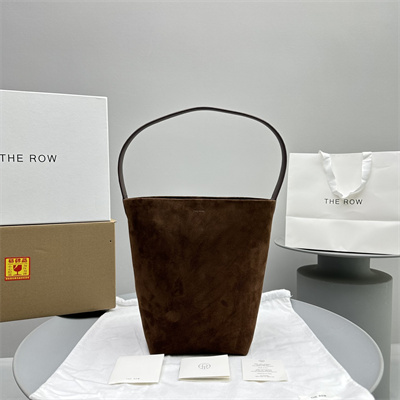 T*e R0w park n/s medium tote bag dk brown suede