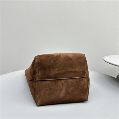 T*e R0w park n/s medium tote bag dk brown suede