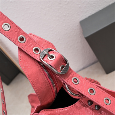 Women’s NEO Cagole City Small Handbag In Arena Lambskin Watermelon Color