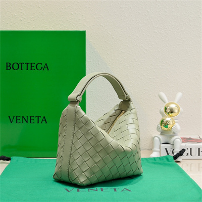 BV Mini Wallace Shoulder Bag In Soft Calfskin Leather Travertine Color