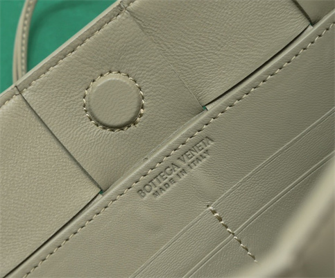 BV Cassette Pouch With Strap In Calfskin Travertine Color