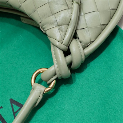 BV Small Gemelli Shoulder Bag In Lambskin Leather Travertine Color