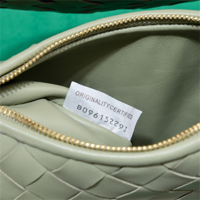 BV Small Gemelli Shoulder Bag In Lambskin Leather Travertine Color