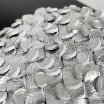 BV Knot Clutch In Metallic Lambskin Leather Silver Color