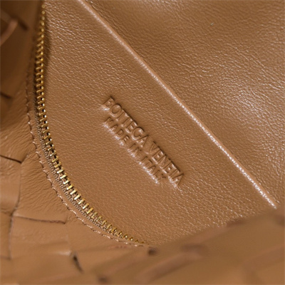 BV Small Loop Camera Bag In Lambskin Leather Caramel Color