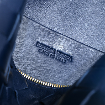 BV Small Loop Camera Bag In Lambskin Leather Navy Color