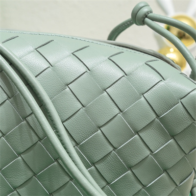 BV Small Loop Camera Bag In Lambskin Leather New Sauge Color