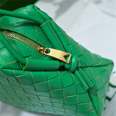 BV Small Loop Camera Bag In Lambskin Leather Parakeet Color