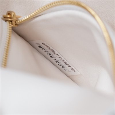 BV Mini Andiamo Shoulder Bag In Lambskin Leather White Color