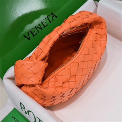 BV Mini Jodie In Lambskin Leather Orange Color
