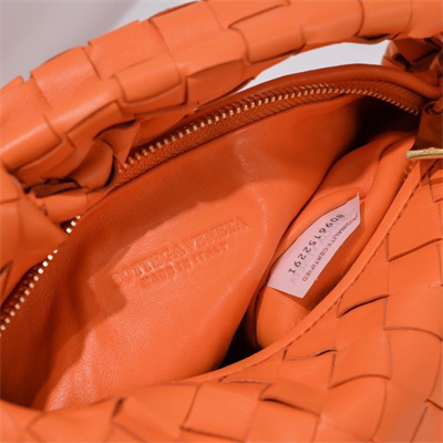 BV Mini Jodie In Lambskin Leather Orange Color