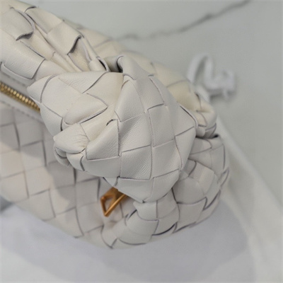 BV Mini Jodie In Lambskin Leather White Color