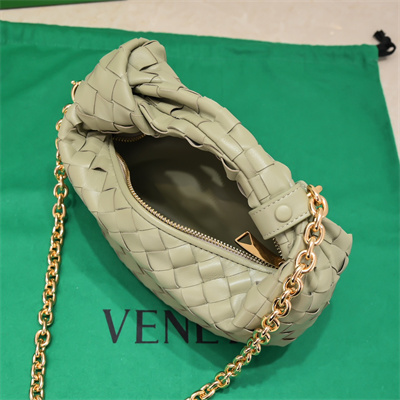 BV Mini Jodie With Chain In Lambskin Leather Travertine Color