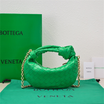BV Mini Jodie With Chain In Lambskin Leather Parakeet Color