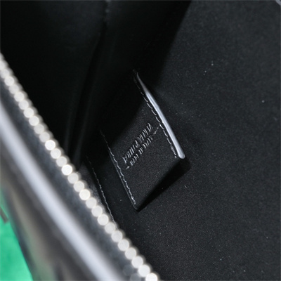 BV Small Intercciato Document Case With Wristlet In Lambskin Leather Black Color 80-9