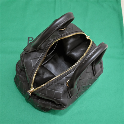 BV Mini Bauletto Bowling Bag In Lambskin Leather Fondant Color