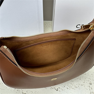 Ce**e medium ava triomphe bag in smooth calfskin tan