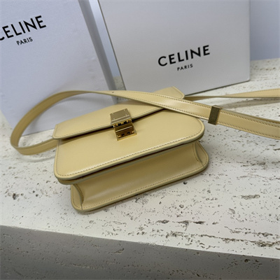 Ce**e teen classic box bag in pollen box calfskin leather