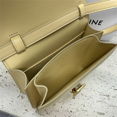 Ce**e teen classic box bag in pollen box calfskin leather